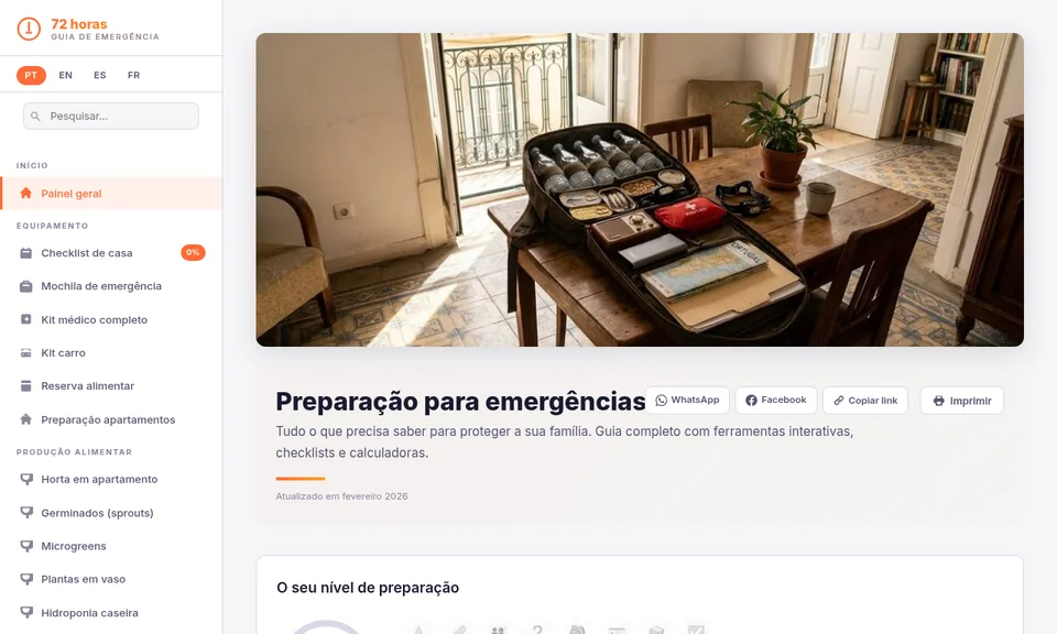 Captura de ecrã de 72 Horas