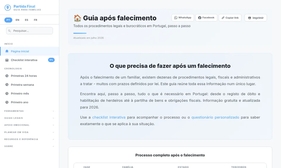 Captura de ecrã de Partida Final